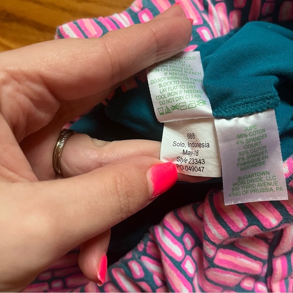 Lilly Pulitzer skort Madison mandevilla pink slathouse stripe size small - Picture 3 of 6